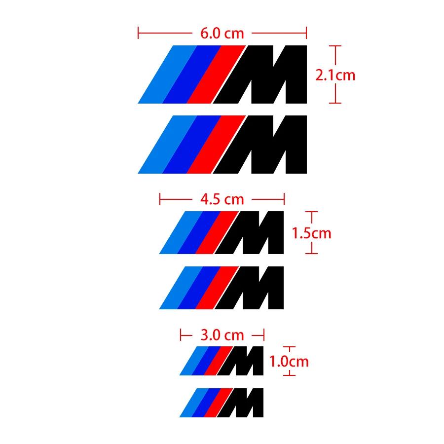 6KS Samolepka na brzdový třmen auta Žáruvzdorná 3D samolepka Nálepka Pro BMW M4 M8 Řady 5 E39 E60 E61 F10 F11 F07 G30 G31 G15 Z4 E89