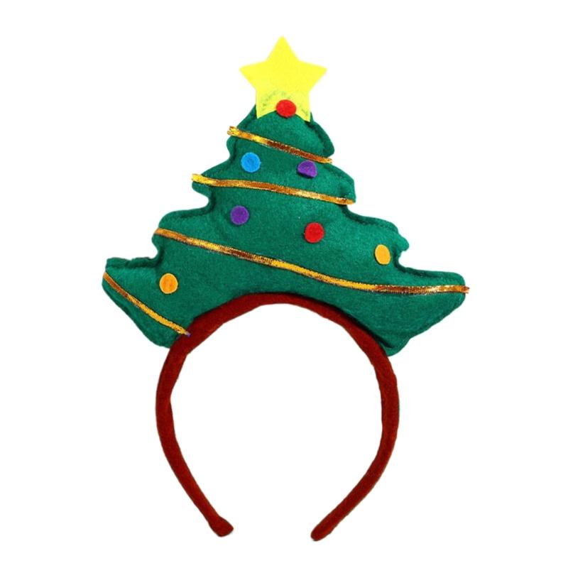Adjustable Fabric Christmas Tree Hair Accessory Party Headbands For Adults Children Seasonal Celebrations And Photos