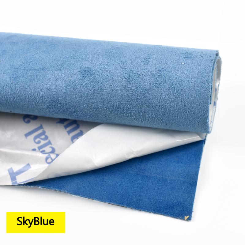 20x30-100*143cm Synthetic Leather Self-adhesive Fabric Suede Adhesive Fabrics By Meter Car Interior Door Velvet Cloth DIY Trims