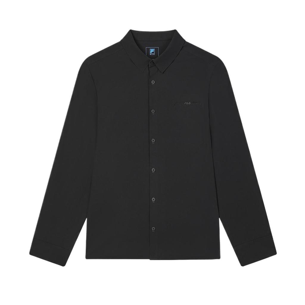New FILA BLUE Shirt Men's Jet Black F11M442406F-BK