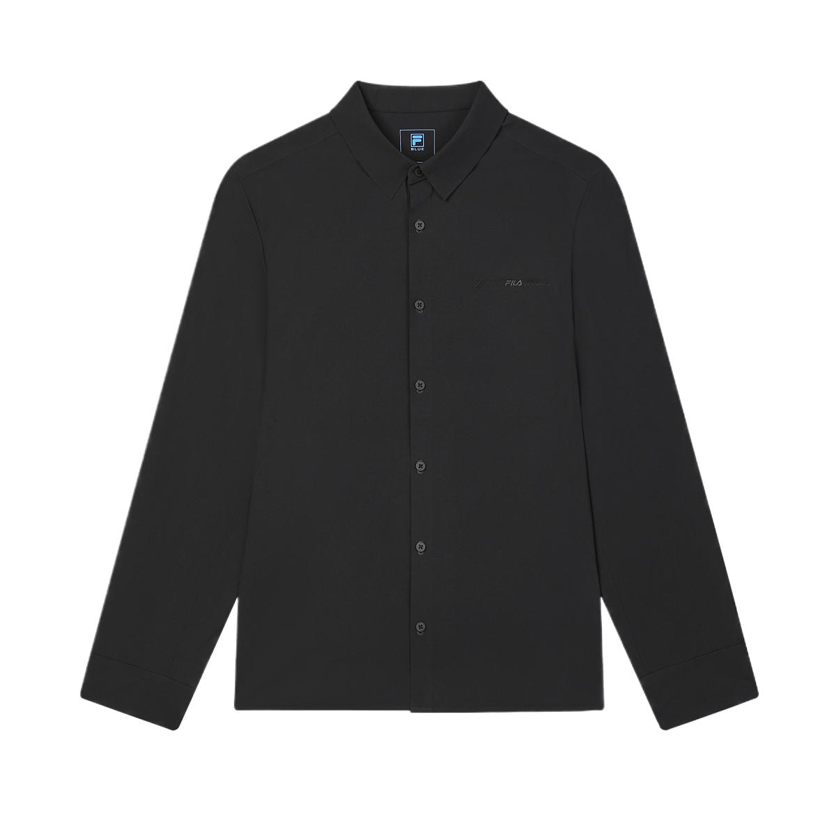 FILA BLUE Shirt Men s Jet Black F11M442406F-BK 175/96A/L