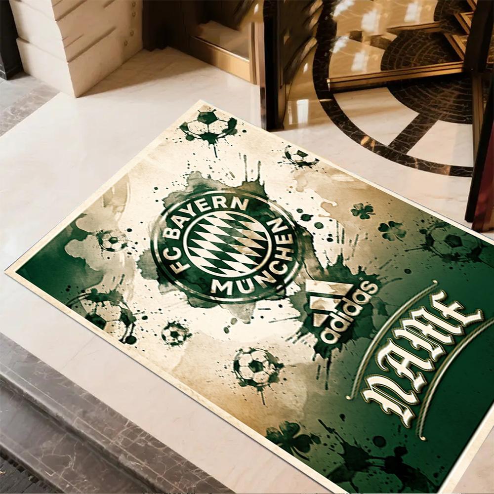 Bayern Munich Soccer Art Area Rug Suitable for Outdoor Living Rooms Balcony Study room Antislip Carpet Anime Office Decor
