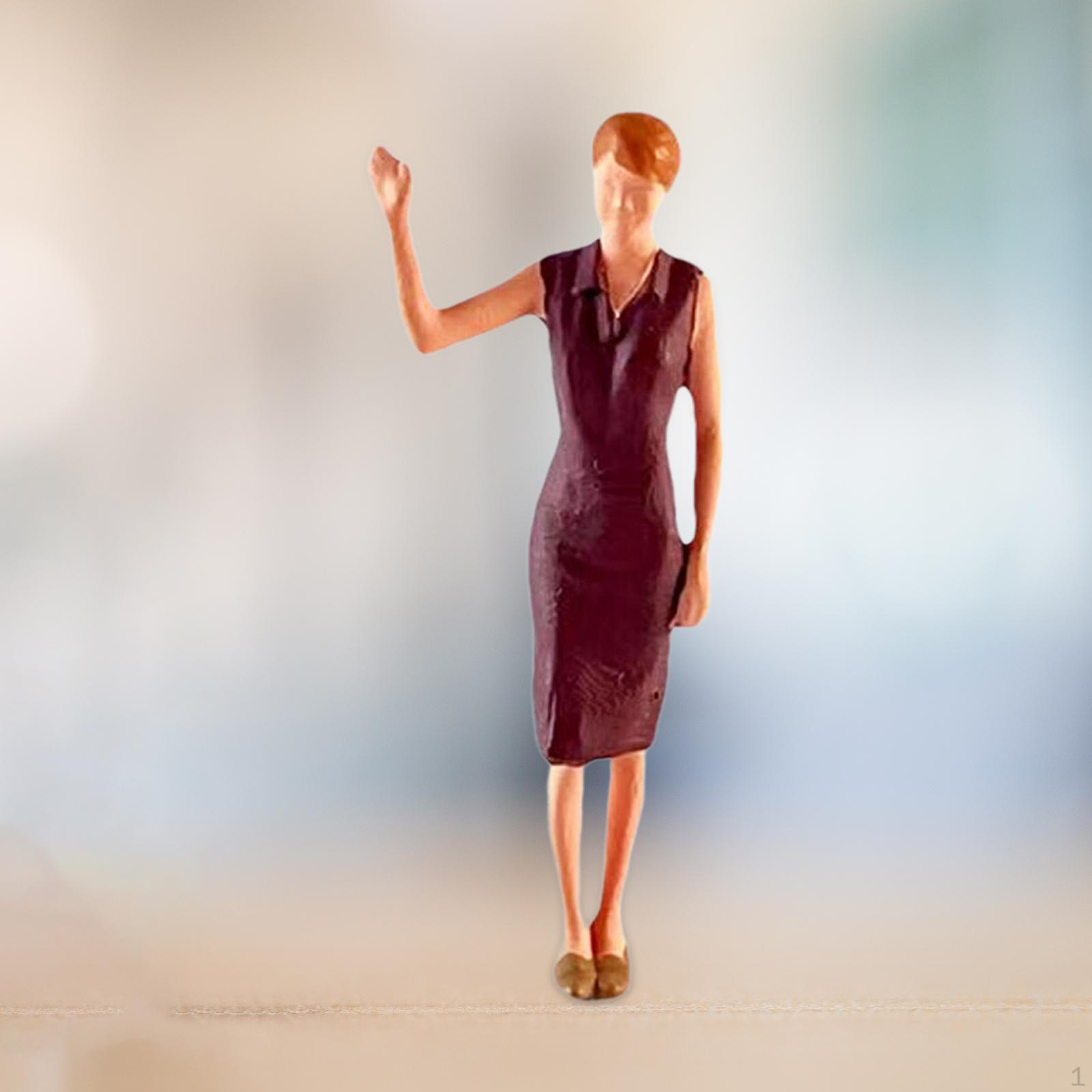 Фигурки людей 1/64, поделки, миниатюрные фигурки Resie для фотосъемки, реквизит, диорама, микро Female Coffee