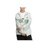 adidas Men's Oversized Fit Woven Jacket Linen Green IA9427