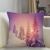 Snow Pillowcase Square  Zipper