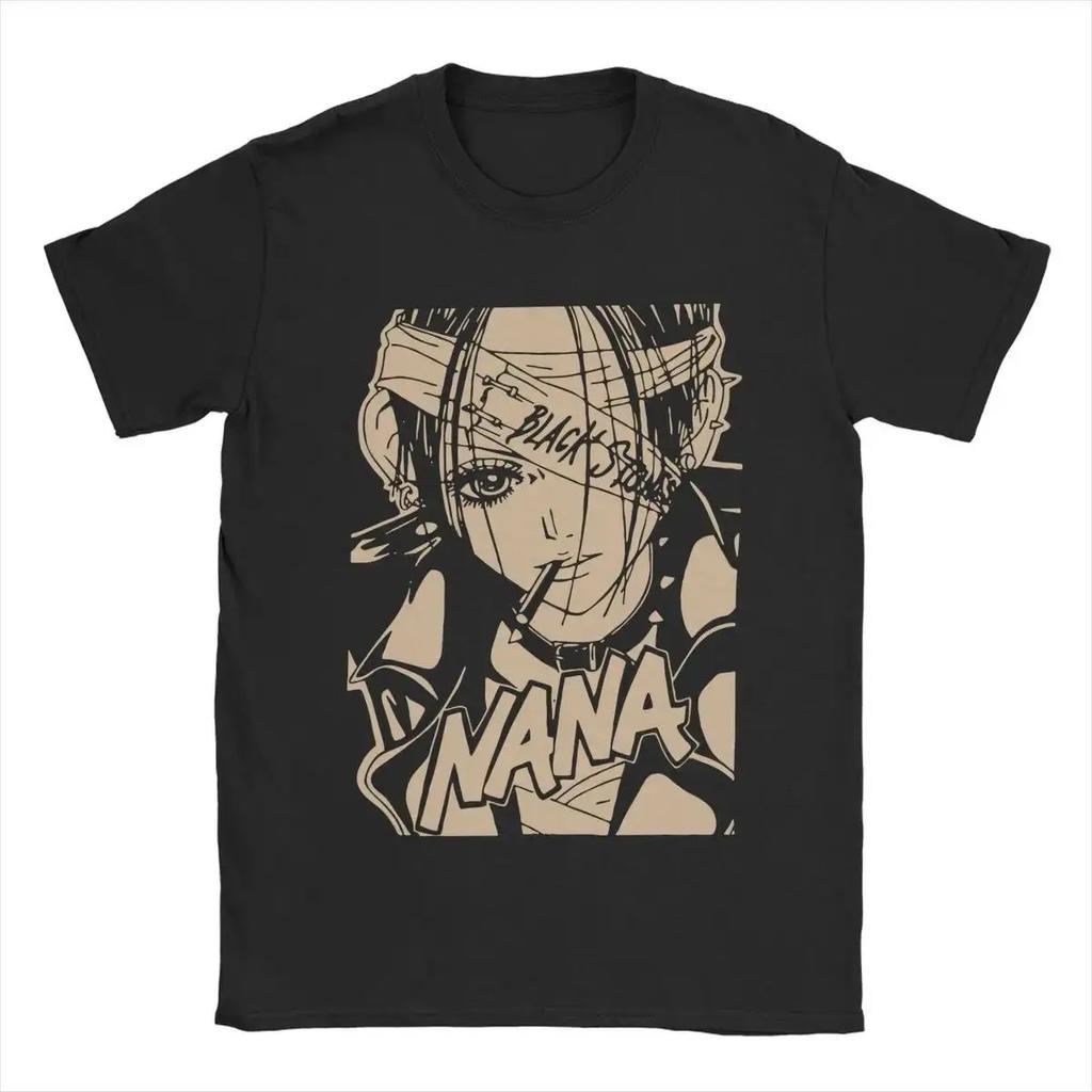 NANA Osaki T-Shirt Lässig Harajuku Streetwear Japanische Kleidung T-Shirt Mode Rock Punk Kurzarm Übergröße T-Shirt Unisex