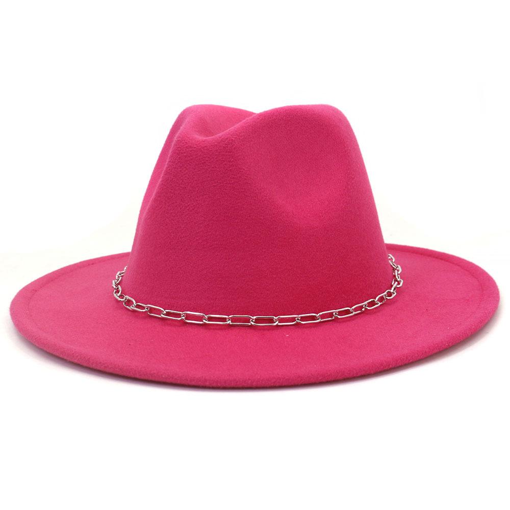 Kapelusze damskie nowa jesienno-zimowa filcowe kapelusze fedora mężczyźni Panama kościół czapka jazzowa dekoracje ślubne kapelusze sukienka pamelas para bodas