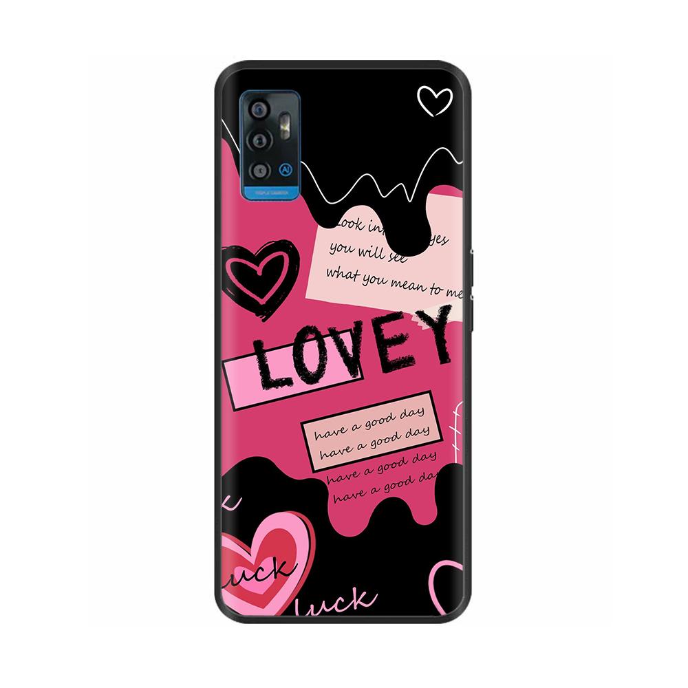 For ZTE Blade A51 Case BladeA71 Stylish Painted Silicone Soft Protector Back Cover For ZTE Blade A71 A7030 BladeA51 Phone Cases