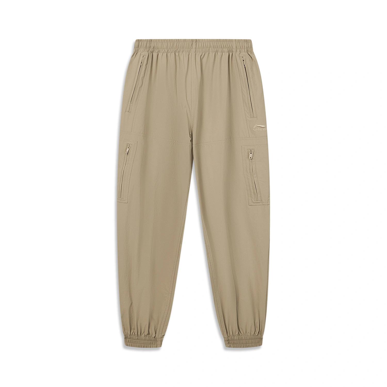 Li-Ning Comfortable Lace-Up Cuffed Sports Pants Men bottoms AYKW683-2 L