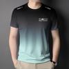 Fashionable men's T-shirt 3D printed gradient T-shirt men's casual shirt short sleeved breathable oversized T-shirt men's clothing men's T-shirt