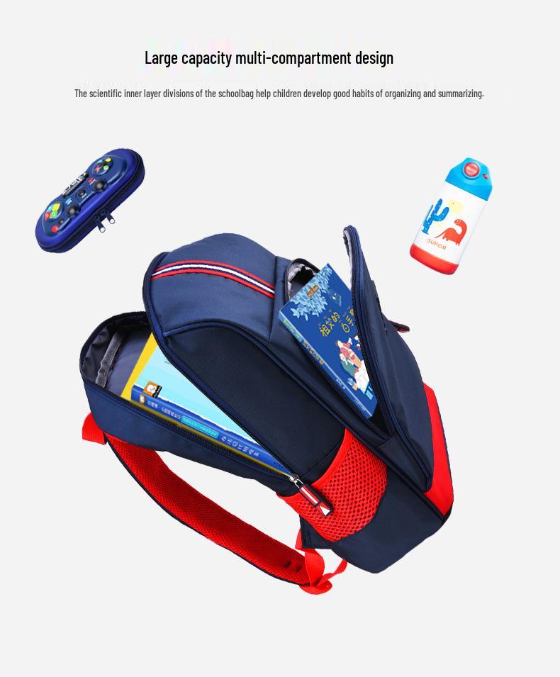 British-Style Children's Schoolbags - Lightweight Backpacks for Primary Students (Ages 6-12, Grades 1-6) Boys & Girls