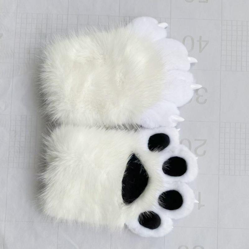 Animal claws, squeaking, furry claws with nails, gloves COS cat claws cute plush finished props