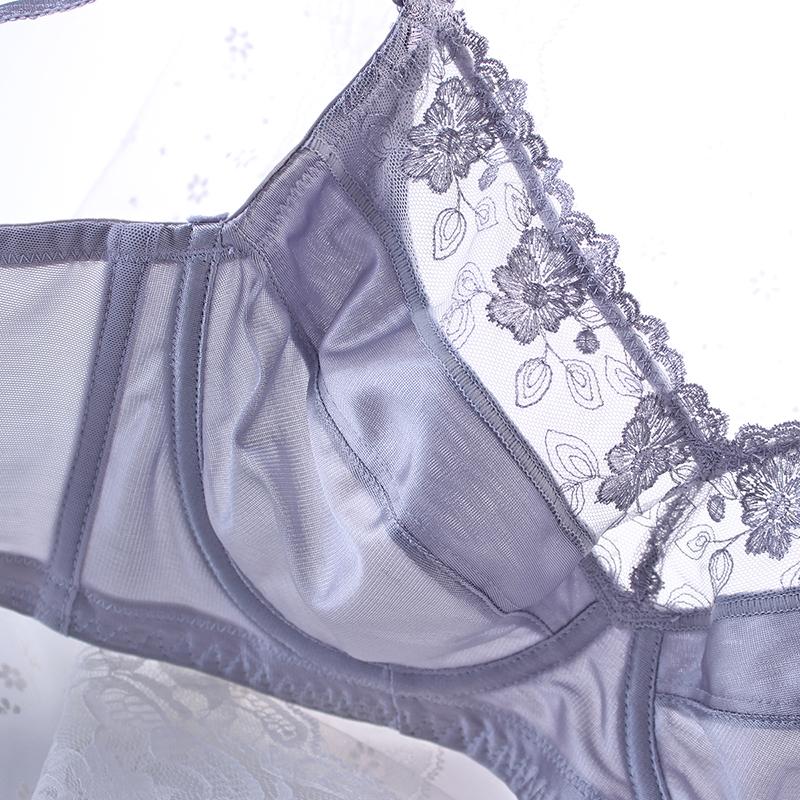 Dámská hladká sexy podprsenka s plným zakrytím s kosticí nevyztužená 34 36 38 40 42 44 46 48 BCDEF