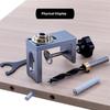 Heavy Duty Aluminum Cabinet Door Dowel Drilling Guide Tool Press Activated Wood Joinery Aid For Seamless Concealed Hole