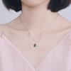 Sterling Color Fantastic Blue Crystal Stone For Women Planet Star Pendant Necklaces Clavicle Chain Necklaces Jewelry S N299Trendy Pendant