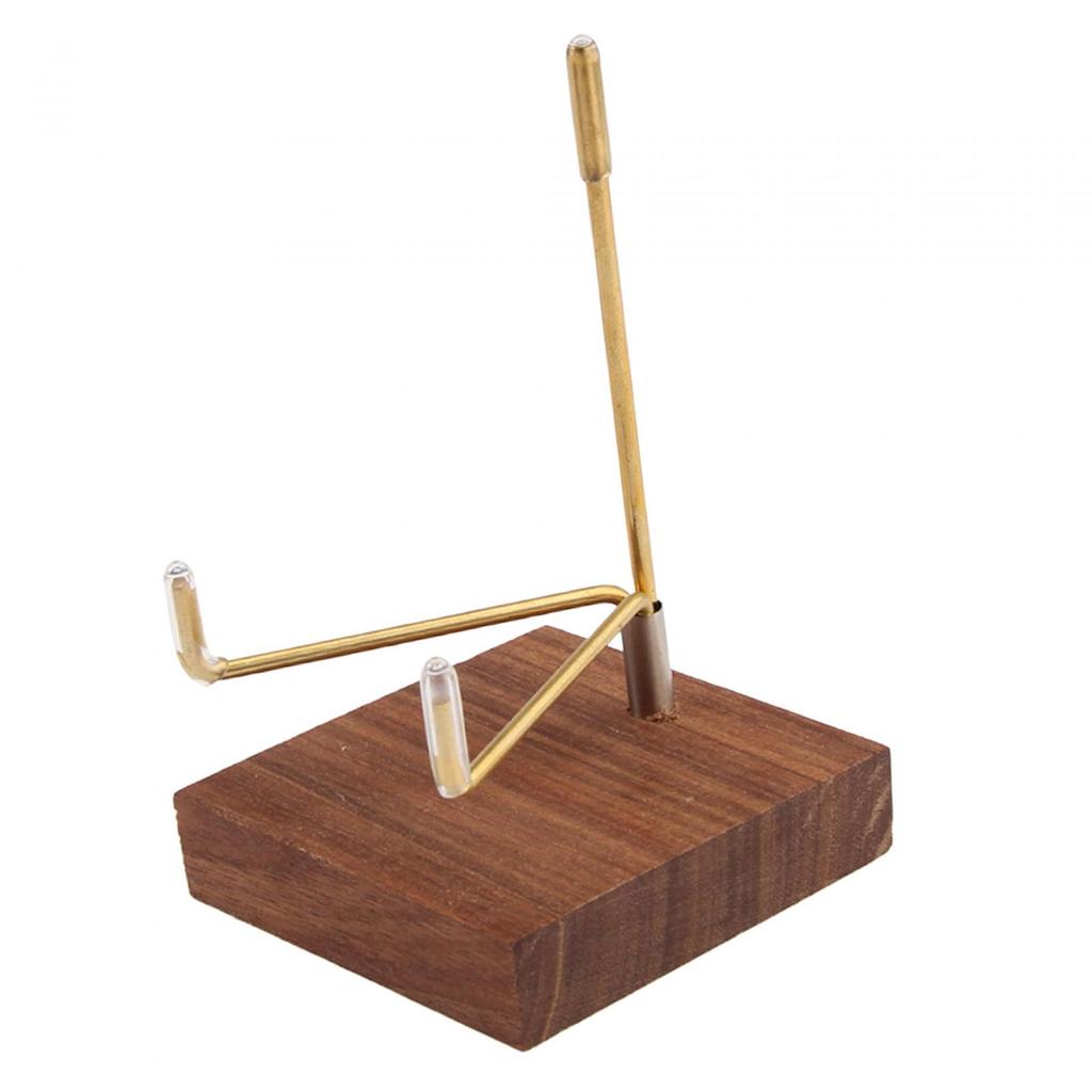 Sphere Display Holder Durable Wood Base Home Decor Pedestals Decorative Small Display Easel Holder for Agate Rocks Collectibles