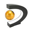 Magnetic Levitation Globe Golden Built in LED Frosted Texture C Shaped 3in 12V 1A Magnetic Levitation Globe Ornament