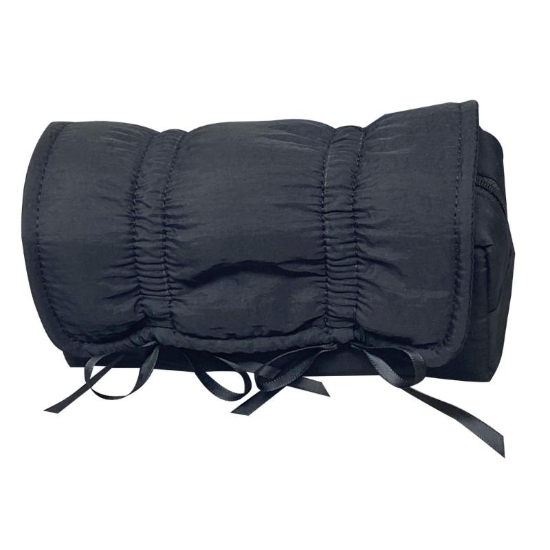 High Capacity Pencil Case Bowknot Pen Pouches Portable Pen Organizers Travel Makeup Storage Bag for Women Girl Student