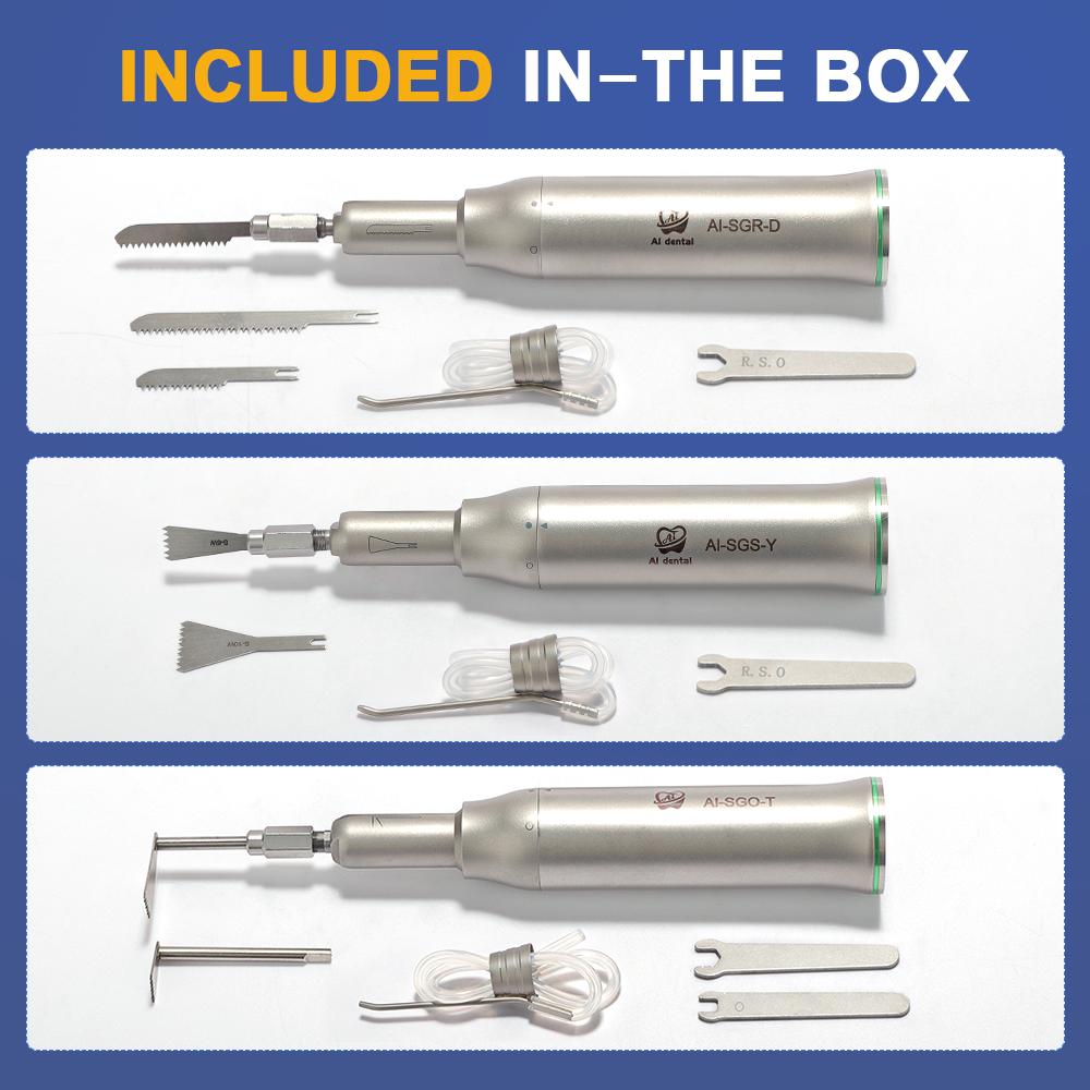 Zahnärztliches Handstück mit langsamer Säbelsäge AI-SGR-D/SGO-T/SGS-Y Schneiden von Knochenwerkzeugen für die Implantatbehandlung mit externem Wassersystem