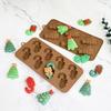 Holiday Themed Silicone Molds for Chocolate Making High Temperatures Resistant Candy Mould Handmade Dessert Bakewares