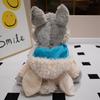 Wolf plush doll in sheep's clothing cute little wolf cub doll hat can be taken off for children's gifts