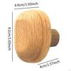 Coat Hook in Wood, Wall-Mounted Organizer with Dresser Drawer Knob