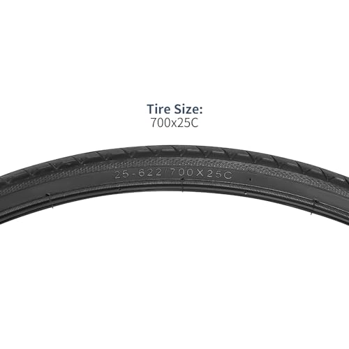 YunSCM 2-Piece 700x25c Bicycle Tire, 700x25c 25-622, Suitable for 700x25c Road Bike Tires, Y-1054
