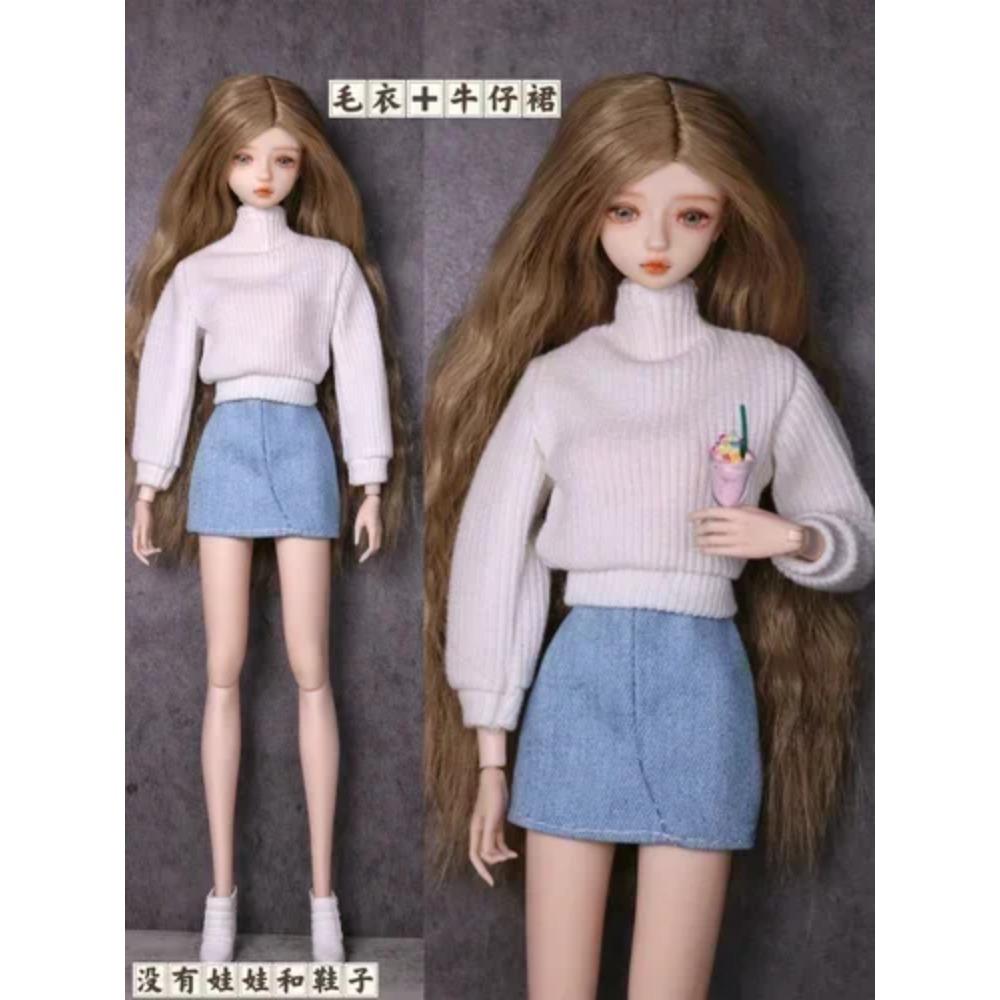 Nuevo conjunto de ropa 2024 / vestido suéter top pantalón abrigo traje ropa de invierno / accesorios para muñecas de 30 cm xinyi Fr ST blythe BB