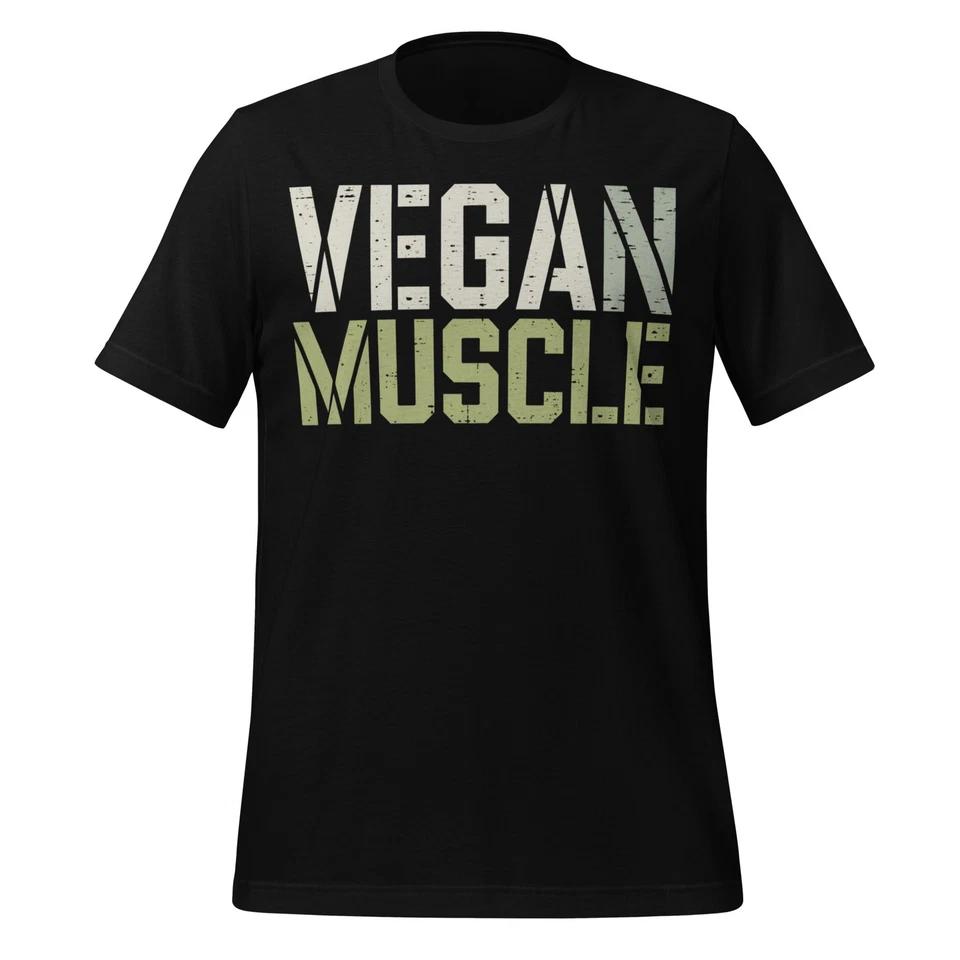 Vegan Muscle Shirt Plant Based Fitness Tee Gym Workout Vegan Lifestyle Gift 3XL
