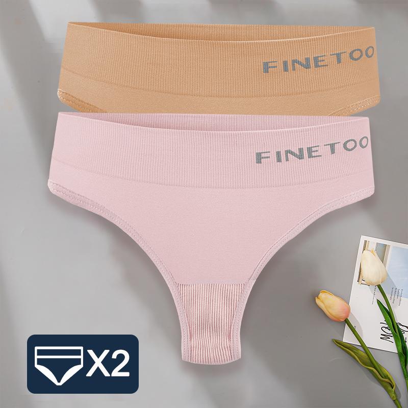 2PCS/Set M-2XL Bodyshaper G-String Panties Women Slim Underwear Female Lingerie Sexy Lady Thongs High Waist Underpants