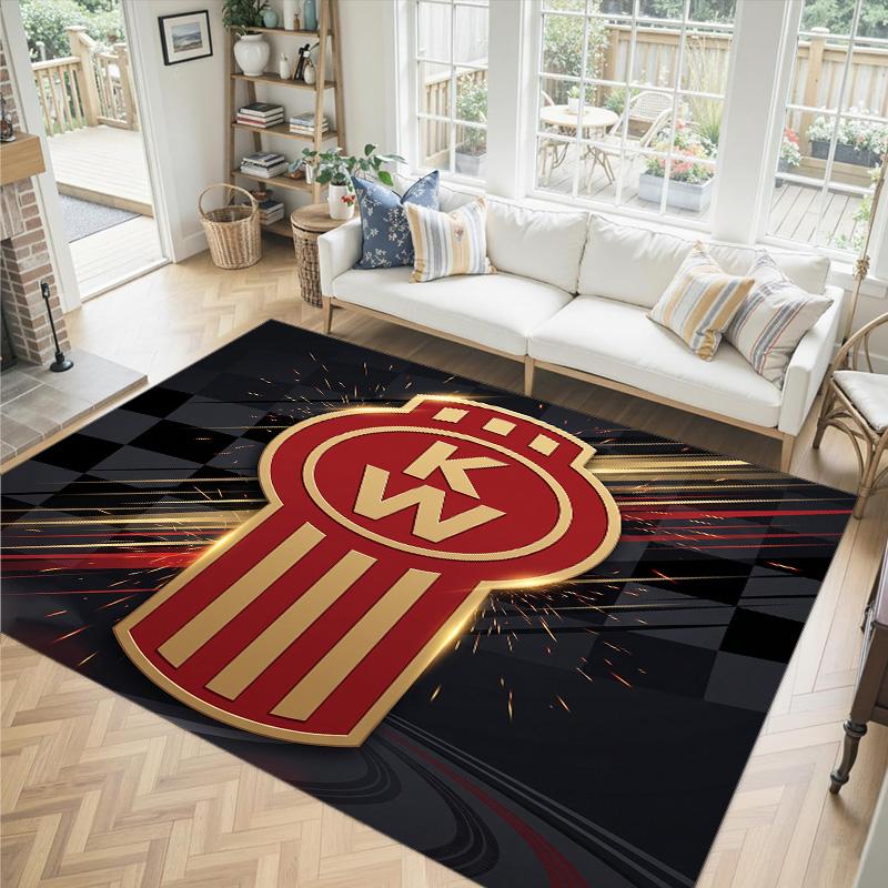 Kenworth Design Crystal Velvet Carpet Cozy Non?Slip Printed Rug For Bedroom Living Room Entrance