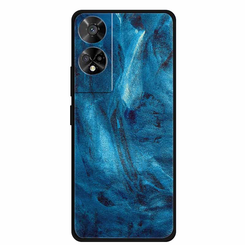 For TCL 50 5G Case Original Soft Silicone TPU Phone Cases Back Cover For TCL 50 XE 5G 50XE Fashion Planet New Coque Black Bumper