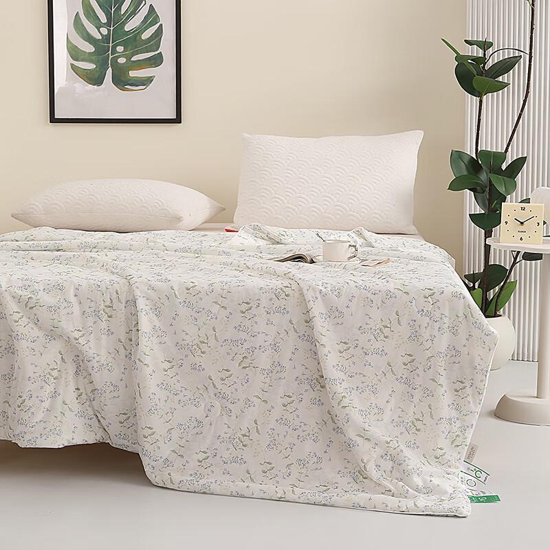 Shengfuni Sophie Garden Mint Cool Air Conditioner Quilt