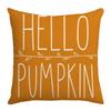 New Thanksgiving Harvest Pillow Autumn Pumpkin Orange Print Farm Decoration Sofa Pillow Cover