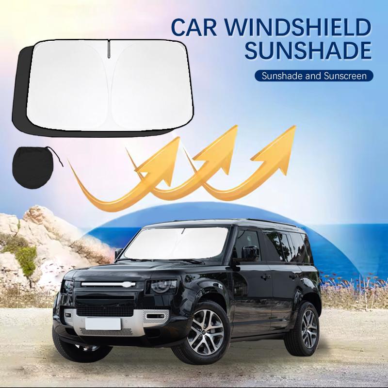 

Summer Car Accessories Car Windshield SunShade Cover Fit For Land Rover Defender 90 110 130 Anti UV Car Sun Shade