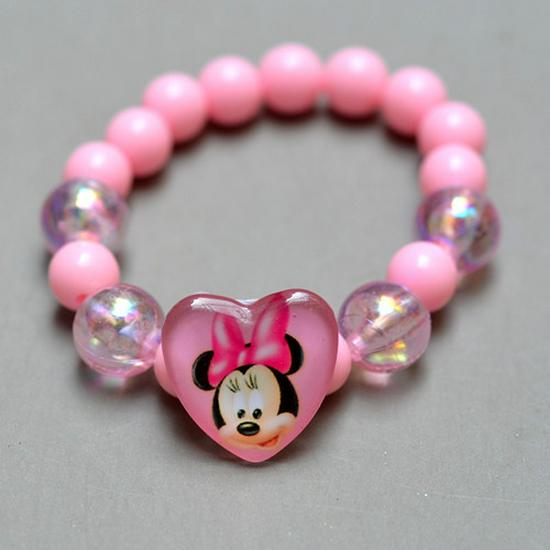 Colorful Sparkle Bead Bracelet for Kids - Princess Jewelry Gift