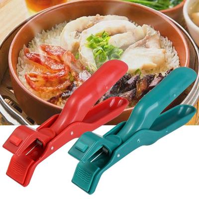 3PCS Kitchen Anti Scald Plate Bowl Holder Silica Anti-slip Dish Pot Holder Clamp Anti-hot Anti-scalding Clip Lifter Kitchen Oven Tool