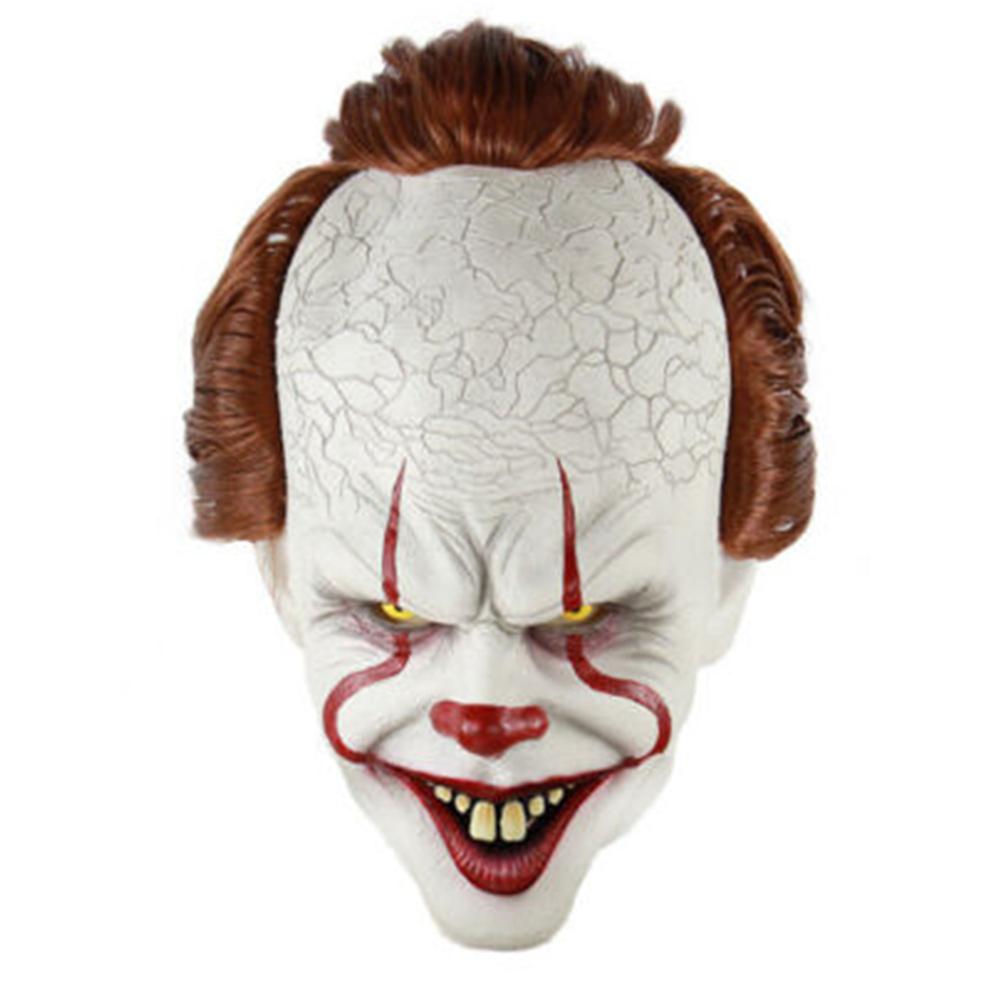 Pennywise Clown Mask Stephen King's IT Halloween Cosplay Full Mask Costume
