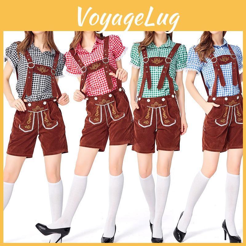 Cosplay Bavarian Beer Costume Set For Women Halloween Party Stage Performance