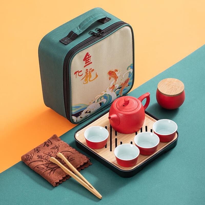 Portable Coarse Pottery Travel Teapot
