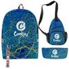 Cook 3D Digital Color Printing Set Oxford Cloth Waterproof Backpack Student Bag