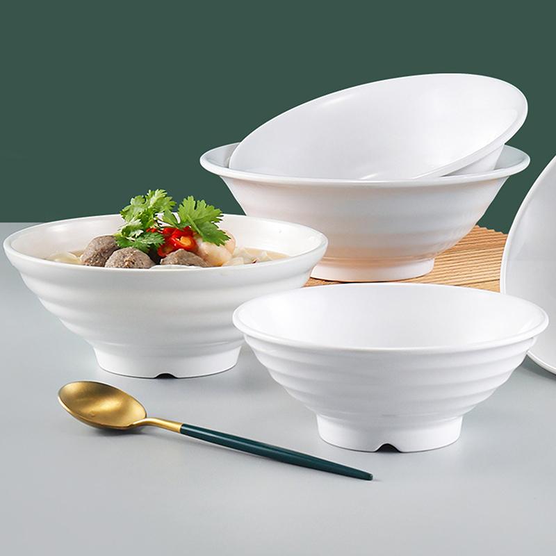 Melamine Noodle Bowl Household Plastic Tableware Restaurant Commercial Ramen Salad Bowl Thickened Not Easily Broken Soup Bowls