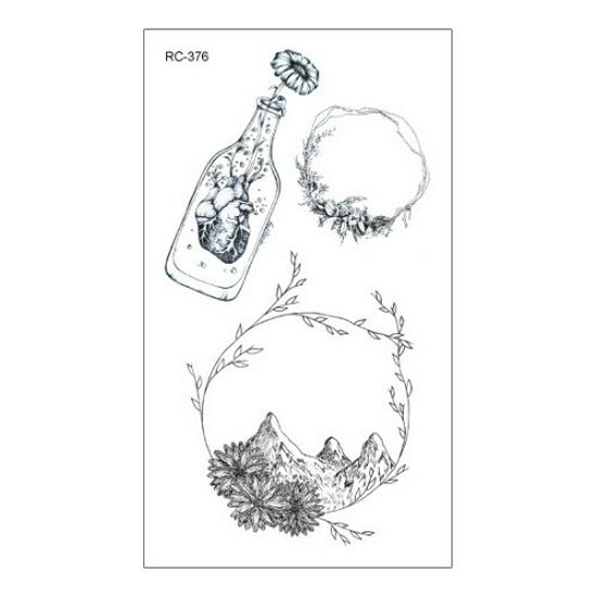 Waterproof Long-lasting Cute Peacock Feather Temporary Tattoo Stickers for Women