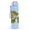 1PC Big Dinosaur Small Dino Art 750ml Color Plastic Sports Water Bottle Leakproof Flip Straw Lid Suitable for Sports Office Home Use