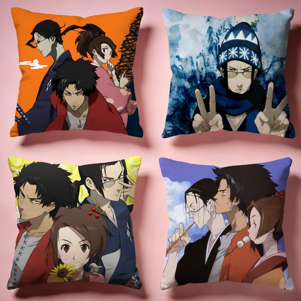 Trendy SSamurai Champlooing Cushion Cover Comfortable Durable Pillow Cover MultiScene for Home Office Car Sofa