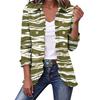 Women's Cropped Ruffle Hem Jacket, Lapel Collar Double-Breasted Outerwear for Casual Wear