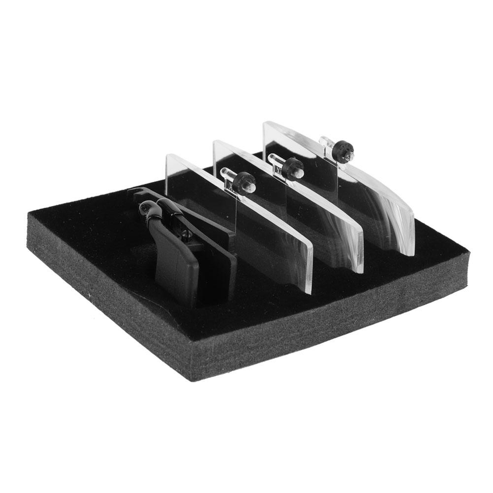 Aufstecklupe 1,5x 2,5x 3,5x Vergrößerung Kunststoffgehäuse Aufsteckbrillen-Typ Lupe Vergrößerungsglas Kunststofflupe