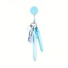Portable Stationery Set,   Can Cut Gauze, Extendable Zipper Badge Clip