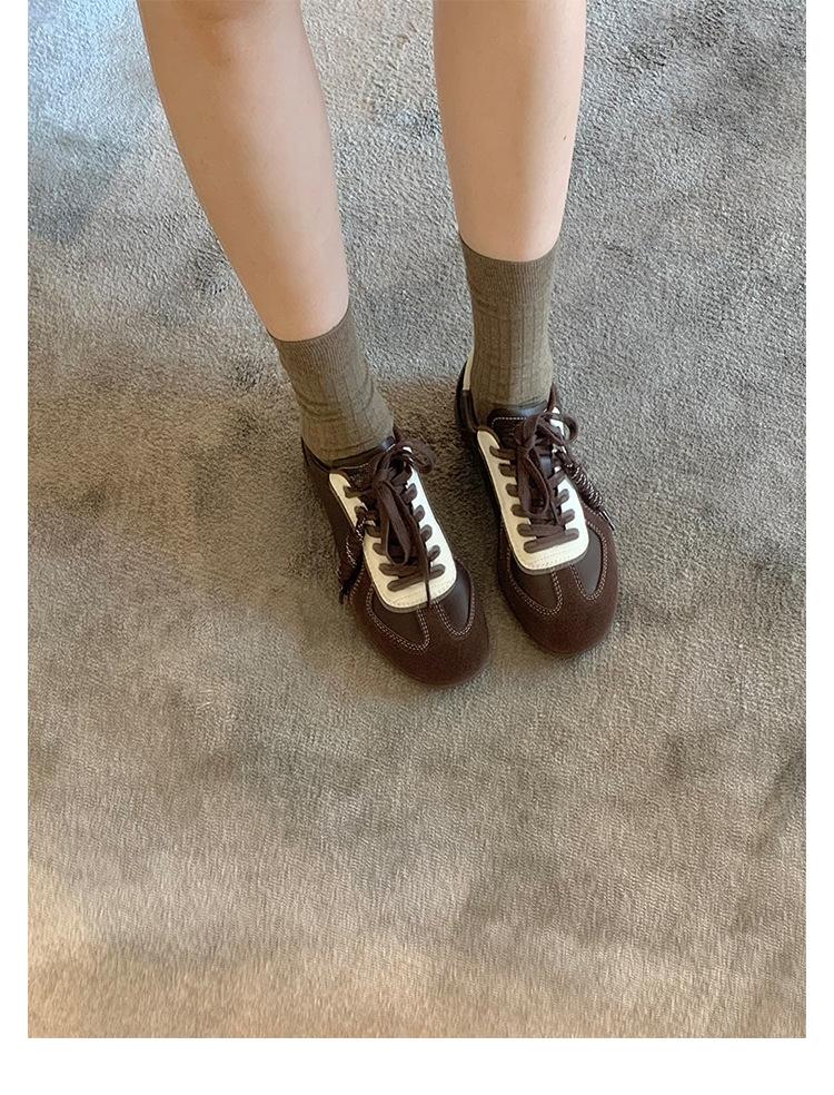 Grape Mother Autumn New Wear High-end Temperament Soft-soled Sports Shoes 2025 Fashion Retro Moral Training Shoes Versatile