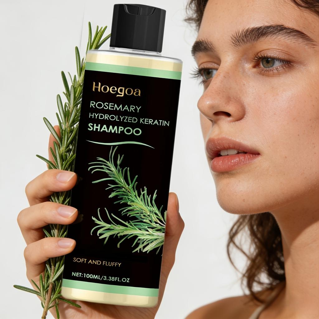 Rosemary Shampoo Soothing Scalp Anti Dandruff Refreshing Fluffy Repair Split Ends Plant Oil Control Nourishment Hair Shampoo